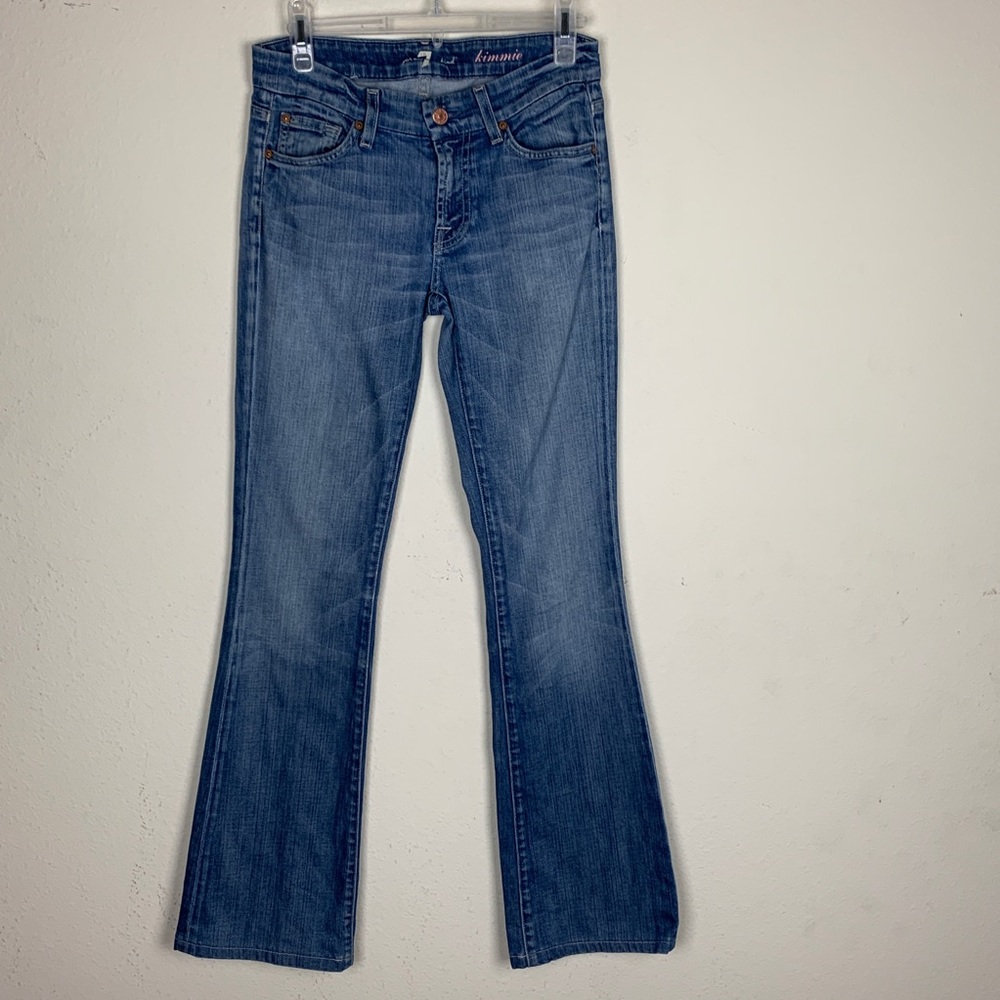 7 For All Mankind_ “Kimmie” Med Wash Bootcut sz 26